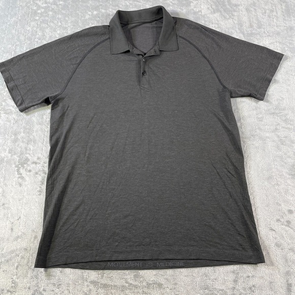 lululemon athletica Other - Lululemon Polo Shirt Men XL Black Lightweight Preppy Casual Short‎ Sleeve